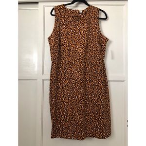 XL ponte knit leopard Old Navy sheath dress